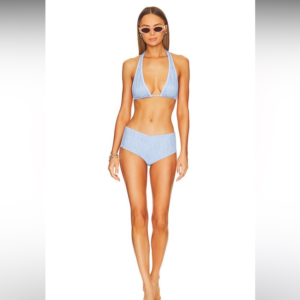 WeWoreWhat denim swim suit